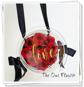 11枝紅玫瑰保鮮花花盒
